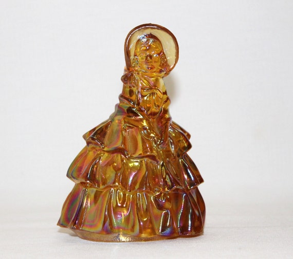 Items similar to Wheaton Carnival Glass Southern Belle in Bonnet ...