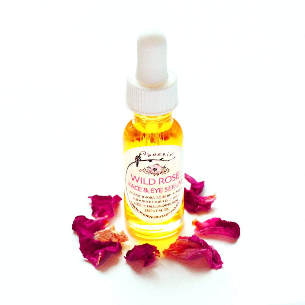 Organic Rose Face Serum toning regenerative for sensitive