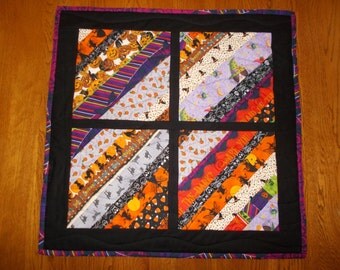 Halloween Quilted Table Runner/ Quilted Table Topper