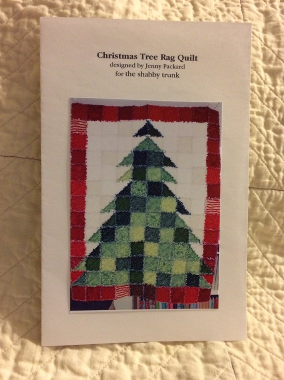 Download STPQ5 Christmas Tree Rag Quilt Pattern (paper) from shabbytrunk on Etsy Studio