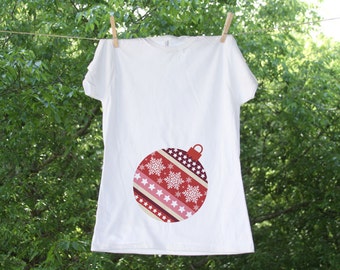 Maternity Christmas Ornament // Christmas Maternity Shirt