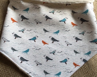Bandana bib seagulls ocean nautical