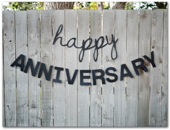 Items Similar To Happy Anniversary Banner - 30 And 55 Inches Long 