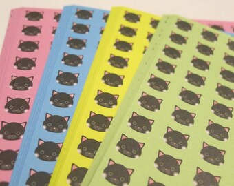 Cute Kitty Print Square Paper Pack for Japanese Origami Paper Crane Folding - 40 sheets (4 colors)