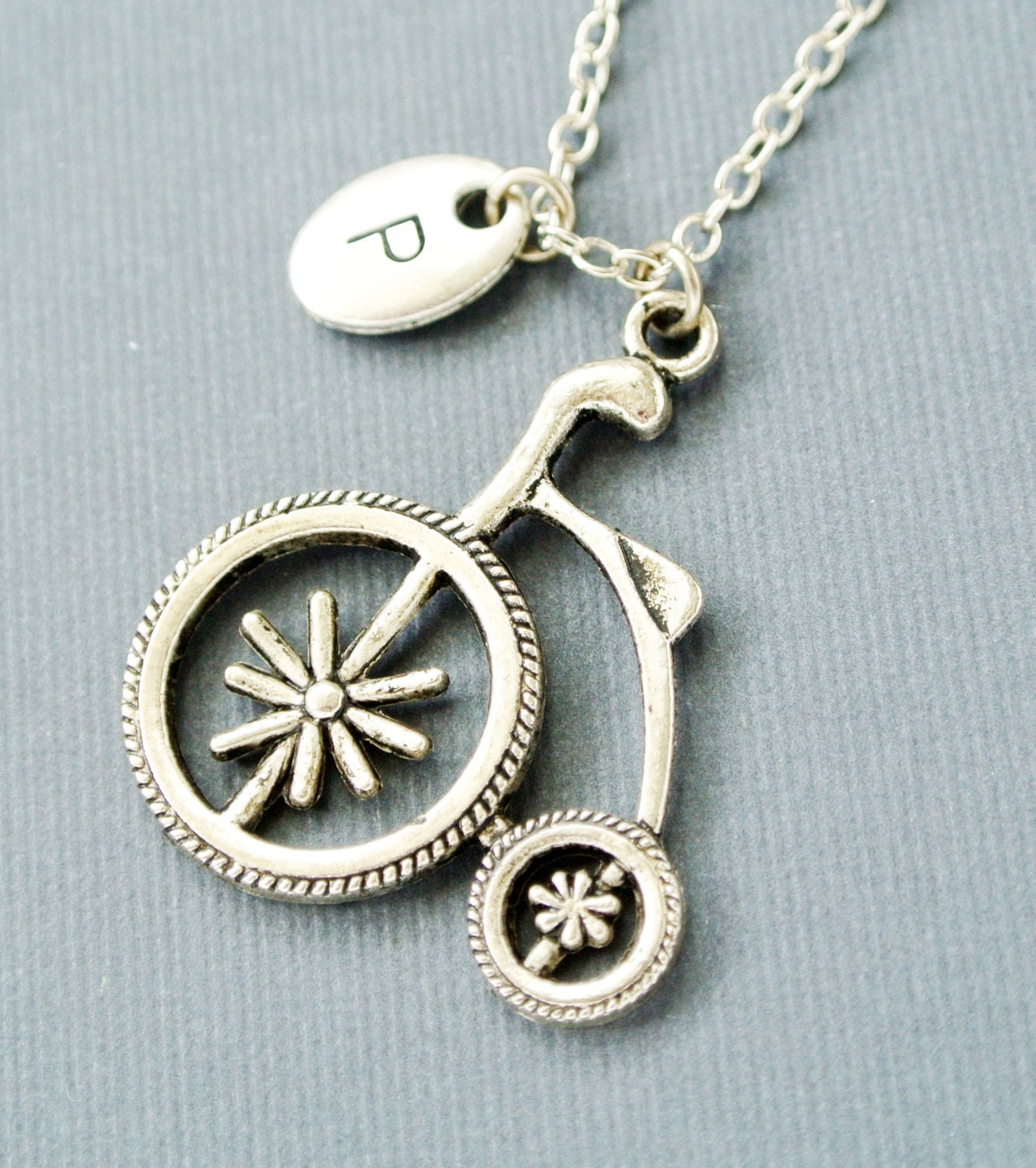 Bicycle Necklace Bike Necklace Personalized Jewelry Cycling