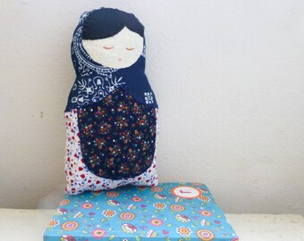 Russian Nesting doll,russian stacking doll, russian doll fabric, russian doll, russian doll matryoshka, russian babushka doll, black hair