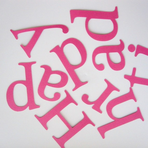 Die Cut Letters, For Banner , Happy birthday die cut letters (3.5 inches tall) Textured Cardstock A84 Il_570xn
