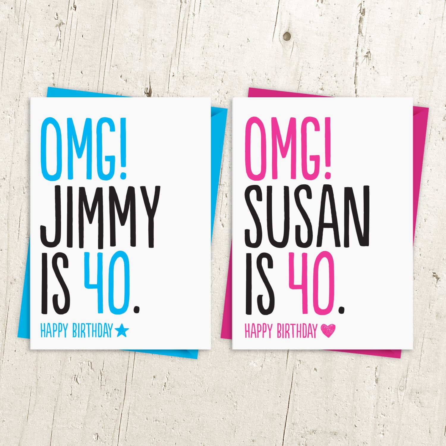 OMG You Are 40 Birthday Card
