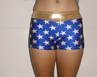 Wonder woman spandex shorts with priority shipping
