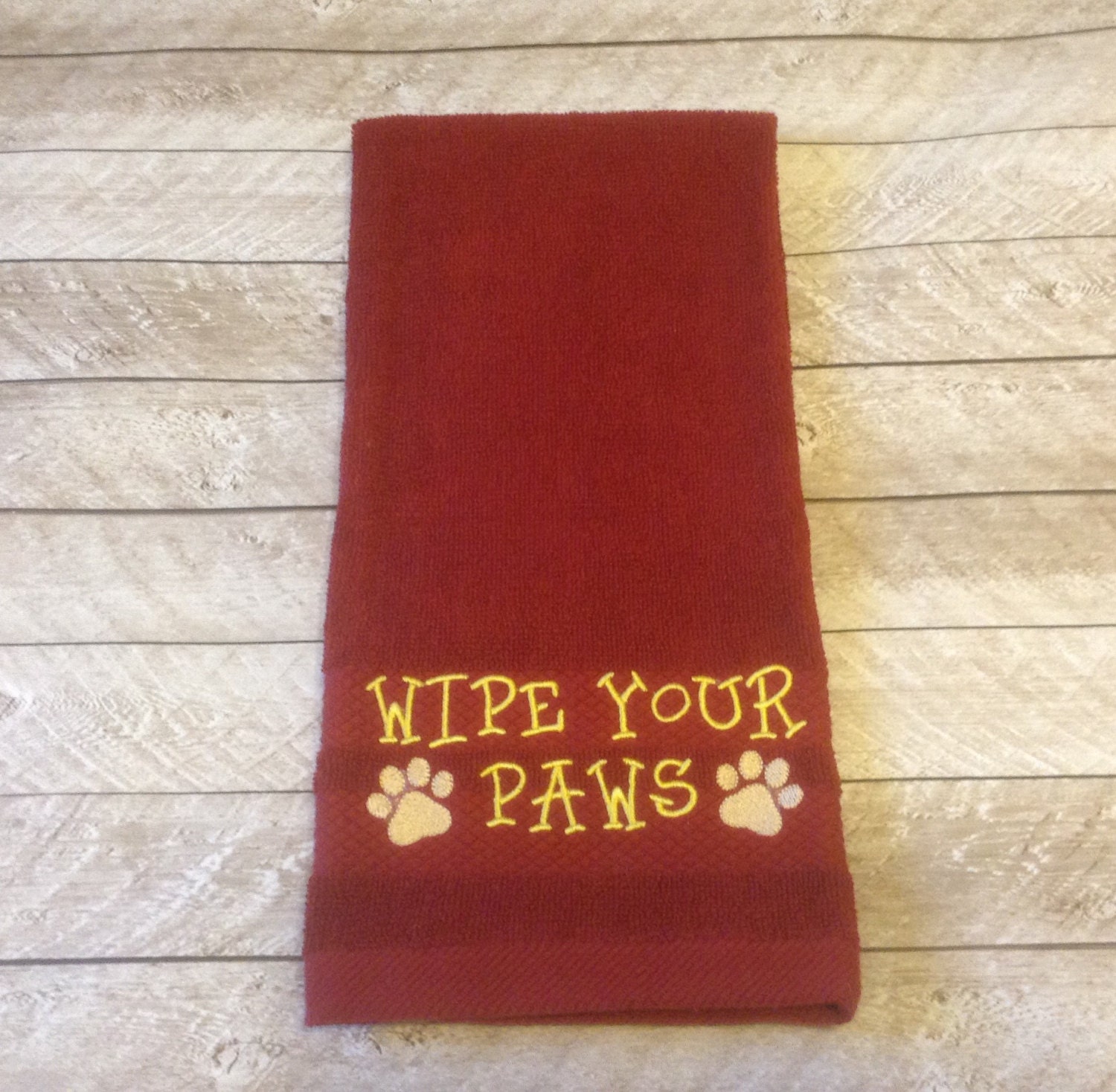 Dog Paw Towel Wipe Your Paws