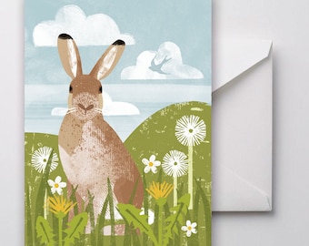 Mountain Hare Greetings Card