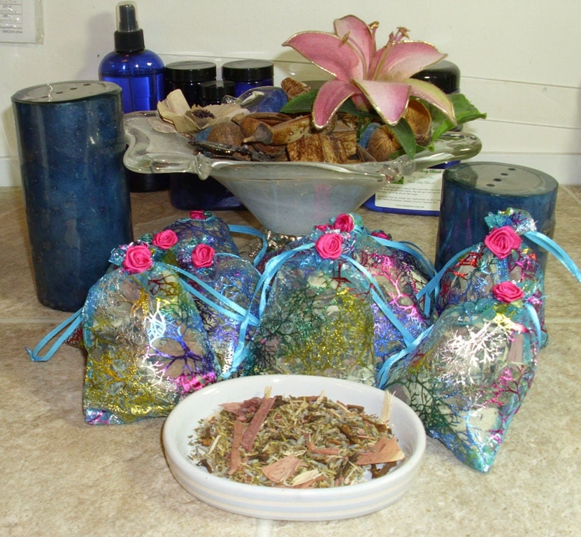 10 HERBAL CLOSET & DRAWER Sachets Fresh Herbal Fragrance