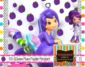 PLUM PUDDIN Inspired Pendant Qty 1 Kawaii Pendant BUBBLEGUM Beads Bubble Gum Beads Gumball Beads Chunky Bead Pendant Bubblegum Bead Pendant