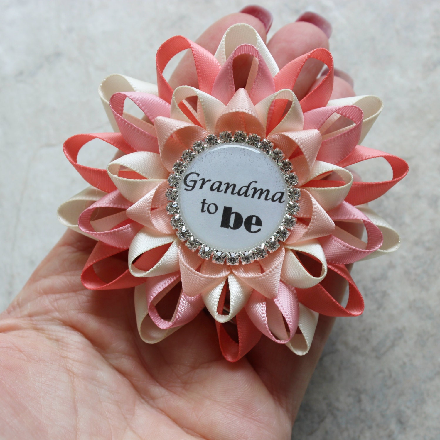 Grandma to Be Pin, Personalized Baby Shower Corsage, New Grandma Corsage, Aunt to Be Gift, Great 