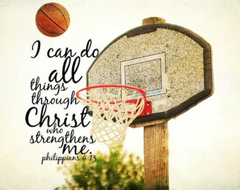 Sports Christian quote Basketball Bible verse Athletic