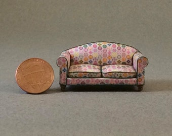 Quarter Inch Scale Furniture - Overstuffed Style Sofa