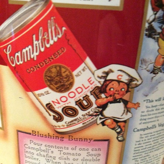 Vintage CAMPBELL SOUP TIN with History Americana Advertising