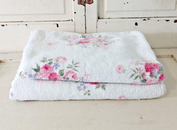 vintage bath towel set