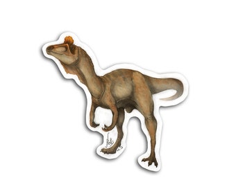 Cryolophosaurus - Dinosaur Sticker - Paleo Art - Dino Jurassic Park Palaeo Natural History