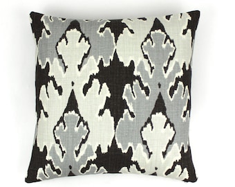 Kelly Wearstler (Both Sides) Bengal Bazaar Pillows (Shown in Graphite-comes in 6 colors)