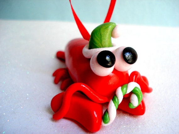 lobster christmas ornament beach christmas decoration polymer lobster christmas ornament beach christmas decoration polymer