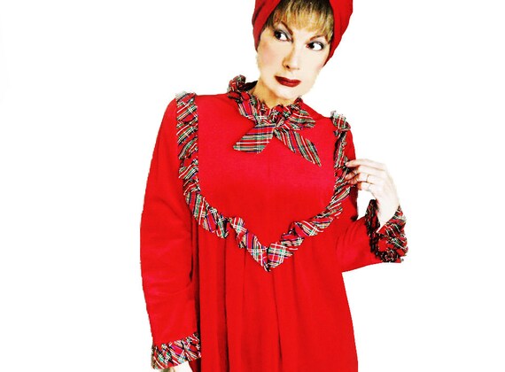 red holiday robe 80s vintage red velour christmas dressing red holiday robe 80s vintage red velour christmas dressing