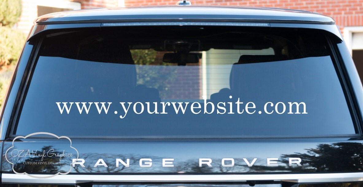 Business Car Decal site Decal Auto Vinyl by OZAVinylGraphics