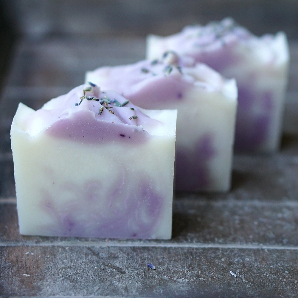 Lavender Scented Soap Handmade Luxury Bar Soap by TheLatheredLamb