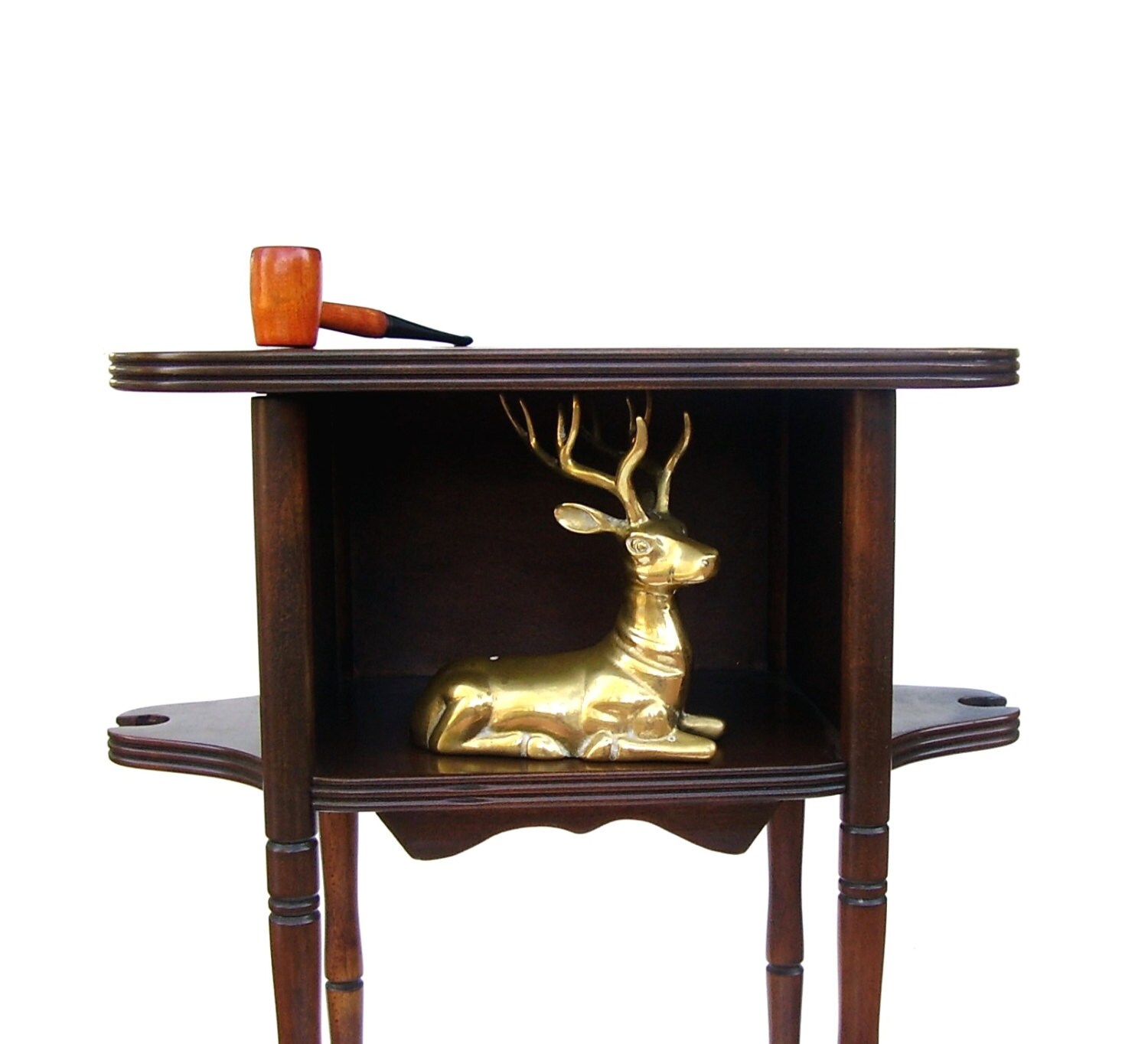 Antique Pipe Stand Table Wooden Victorian by OceansideCastle