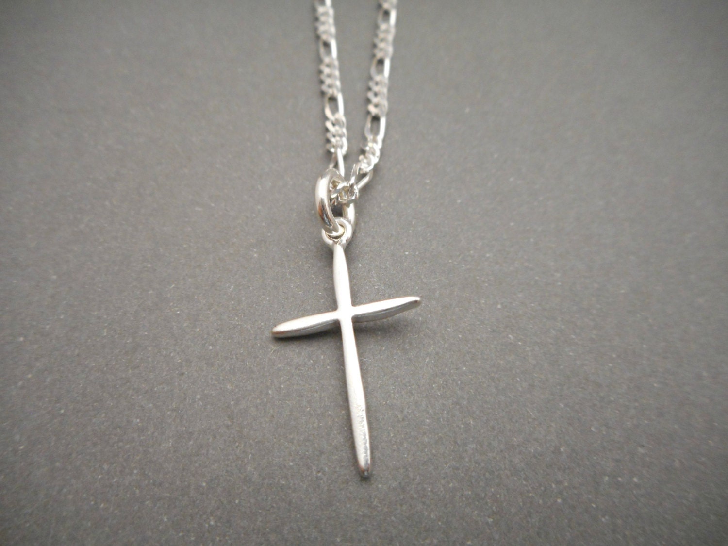 Sterling Silver Cross Necklace Mens Jewelry Religious Gift