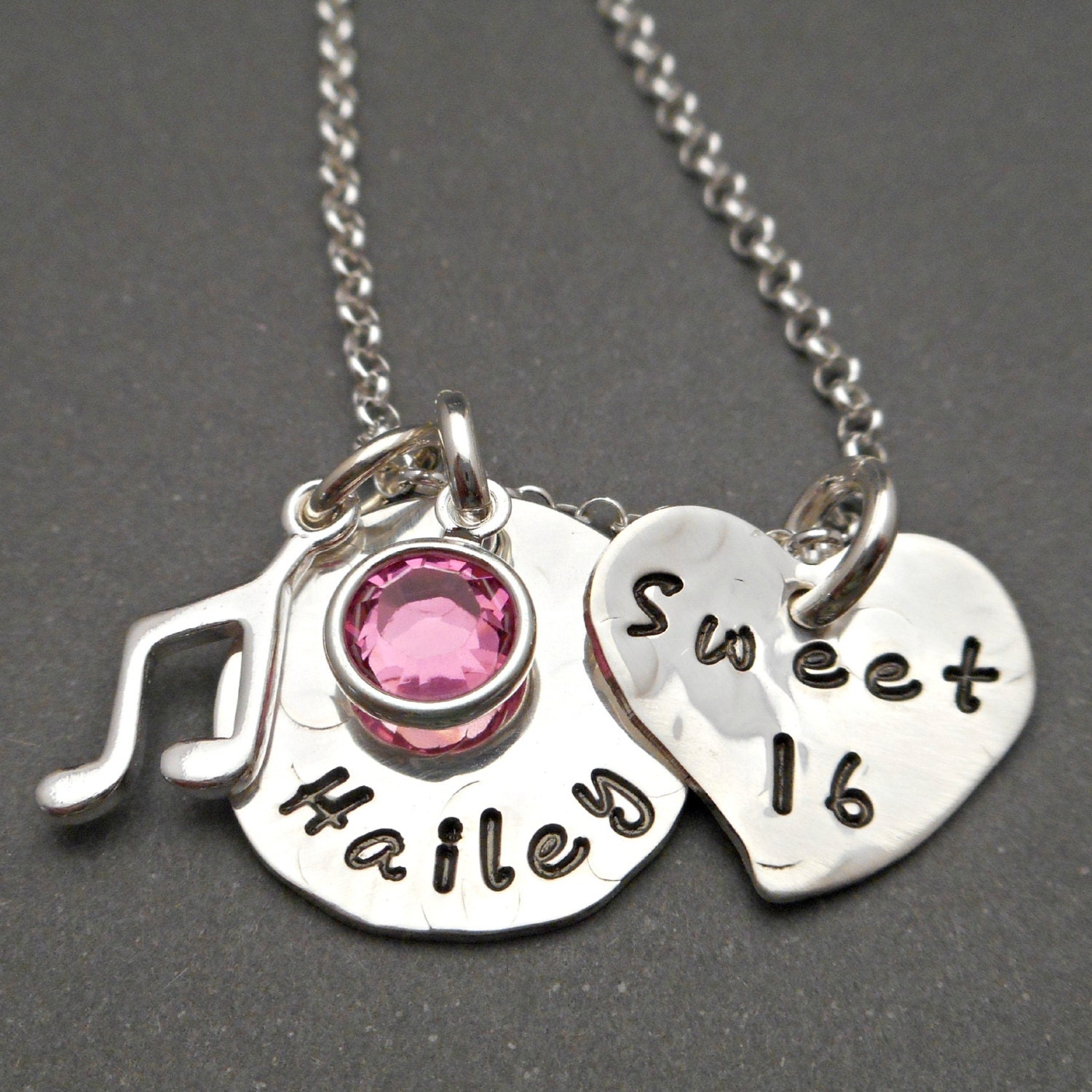 Personalized Sweet 16 Jewelry Sweet 16 by OrganicRustCreation