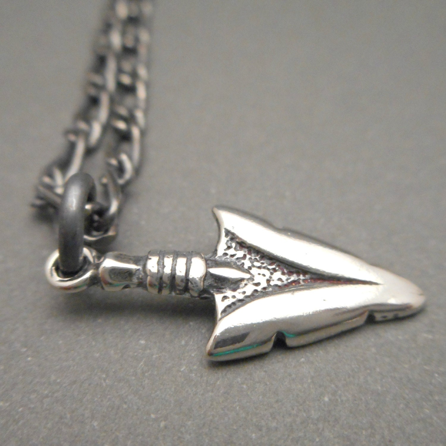 Sterling Silver Arrow Necklace Mens Gifts Gift for Son