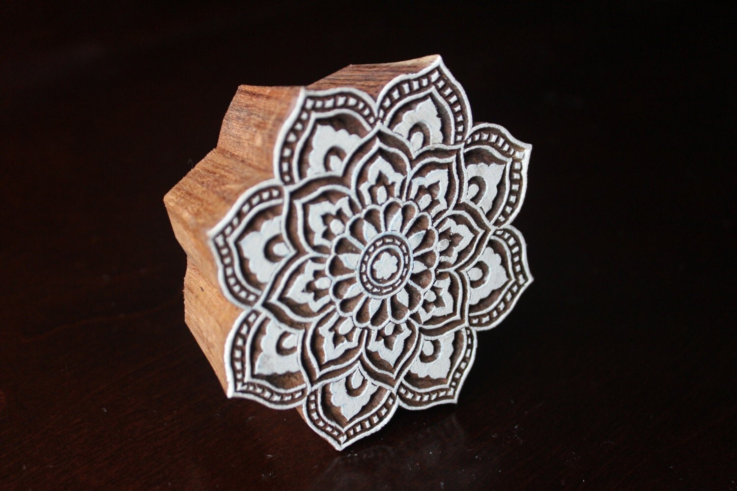 Indian Wood Block Stamp Tjaps Hand Carved stamp Pottery