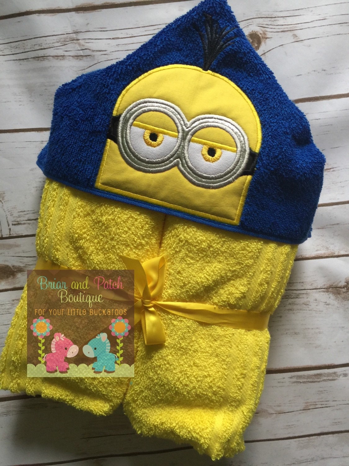 Minion Hooded Towel with Personalization