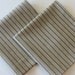 Mens Handkerchief stripes, set of 2, blue stripe and tan, light brown, cotton, handmade In the USA