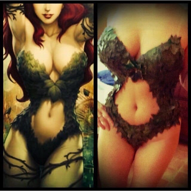 Sexy Poison Ivy Bodysuit Custom Made