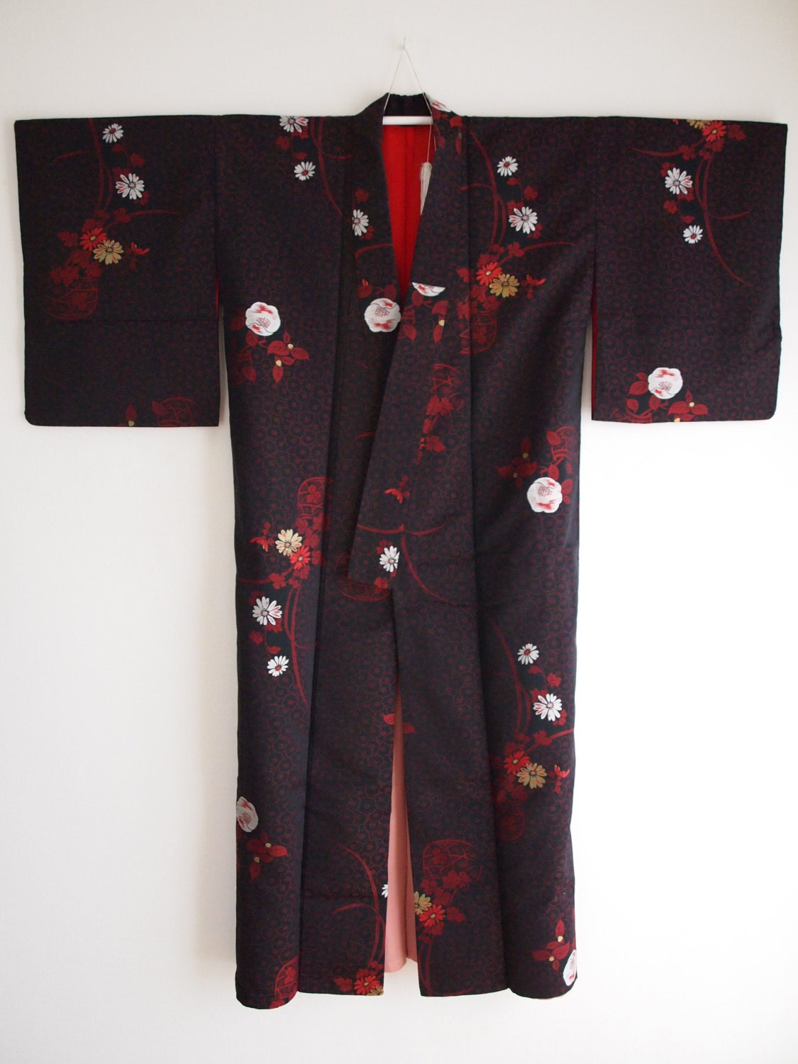 SALE Authentic Japanese awase kimono komon Kimono robe