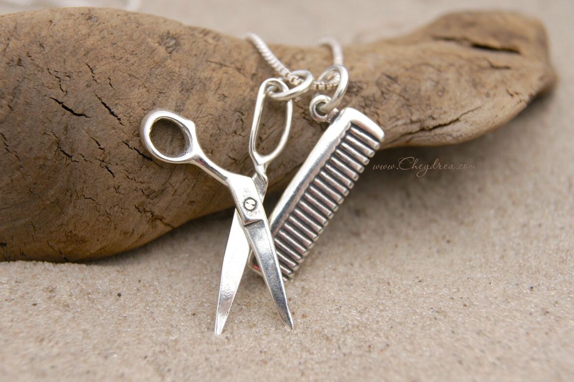 HAIRSTYLIST NECKLACE Sterling Silver Hairstylist Jewelry