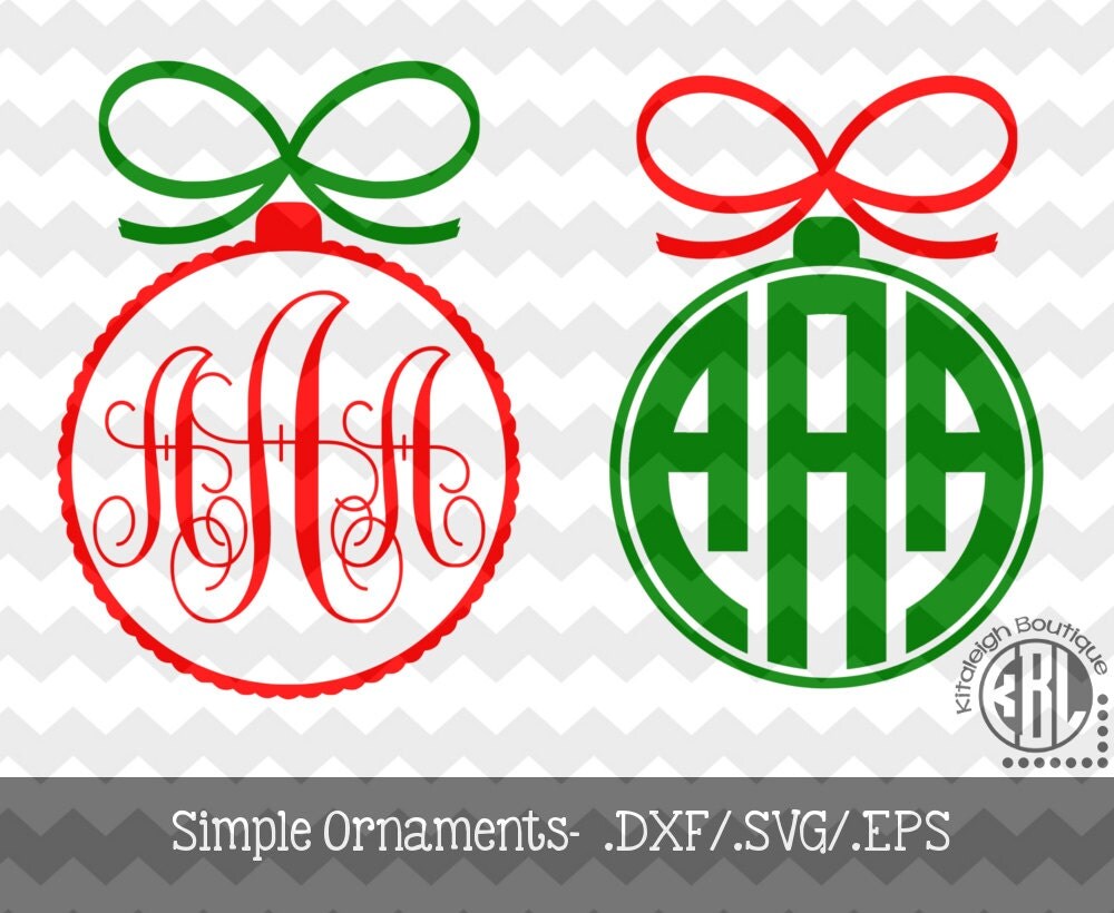 Download Simple Ornament Monogram Frames by KitaleighBoutique on Etsy