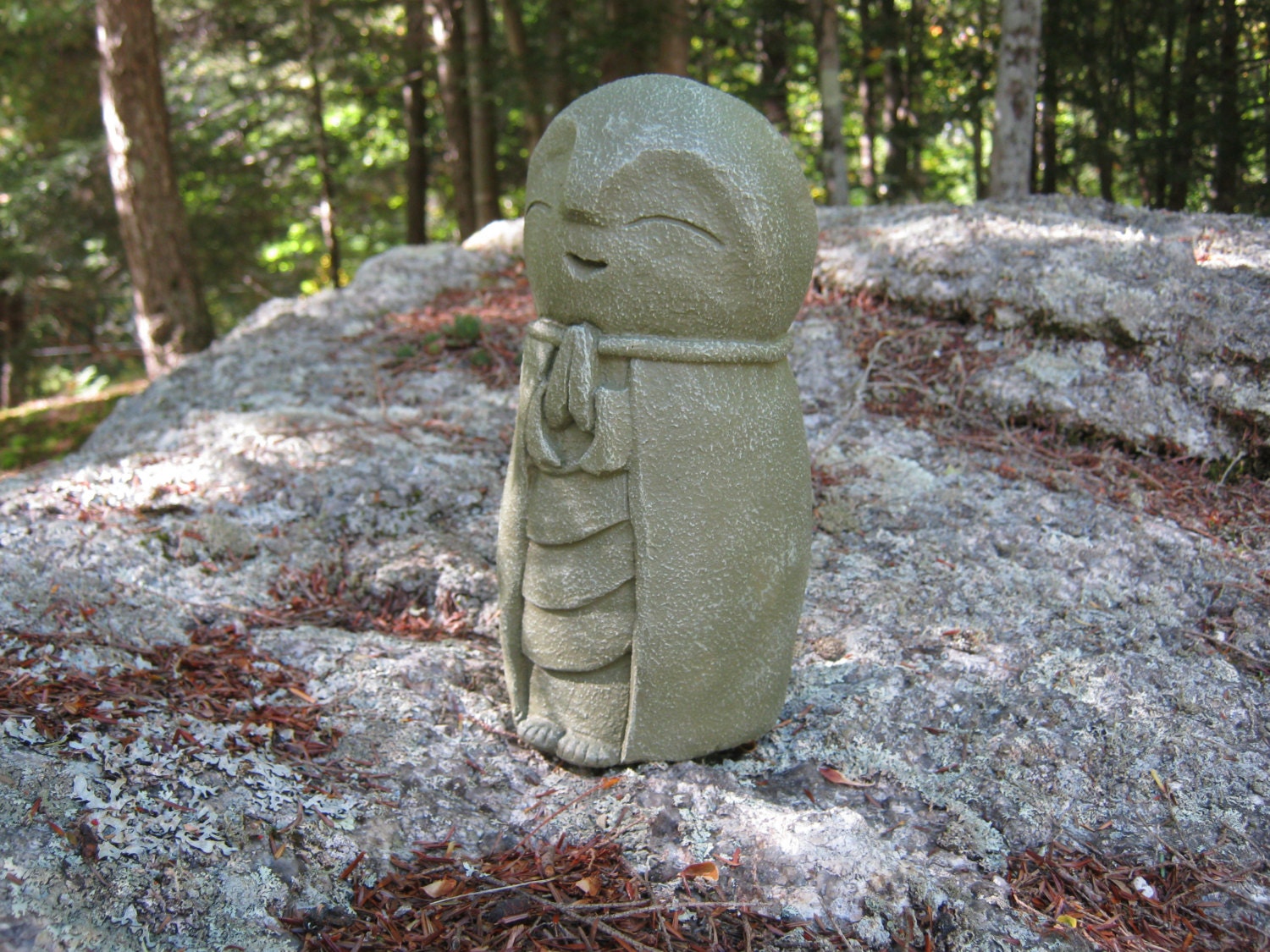 Jizo Statue Buddhist Protector of Children Buddha Concrete