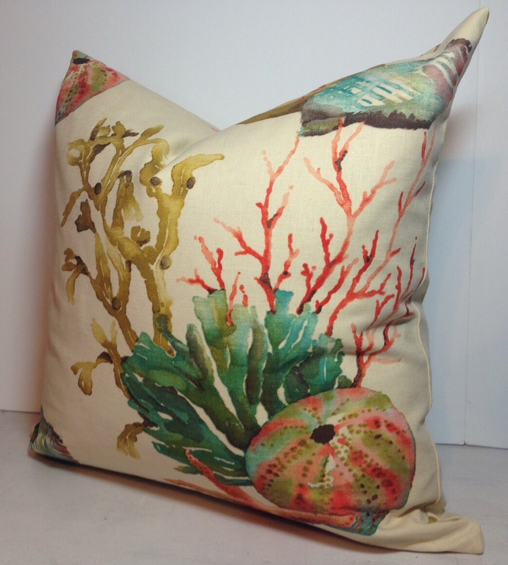 Aquatic Sealife Coral Decorative Pillow Covers
