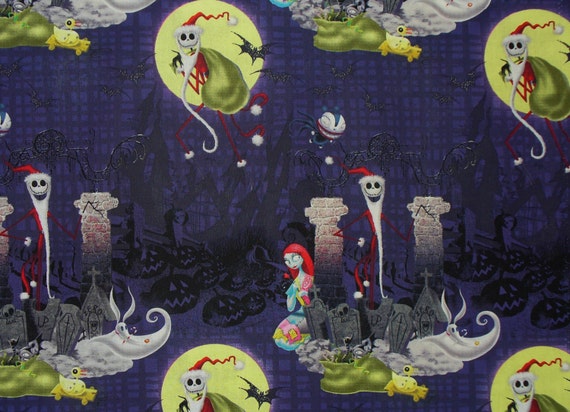 Nightmare before Christmas Jack Fabric Half Yard Jack