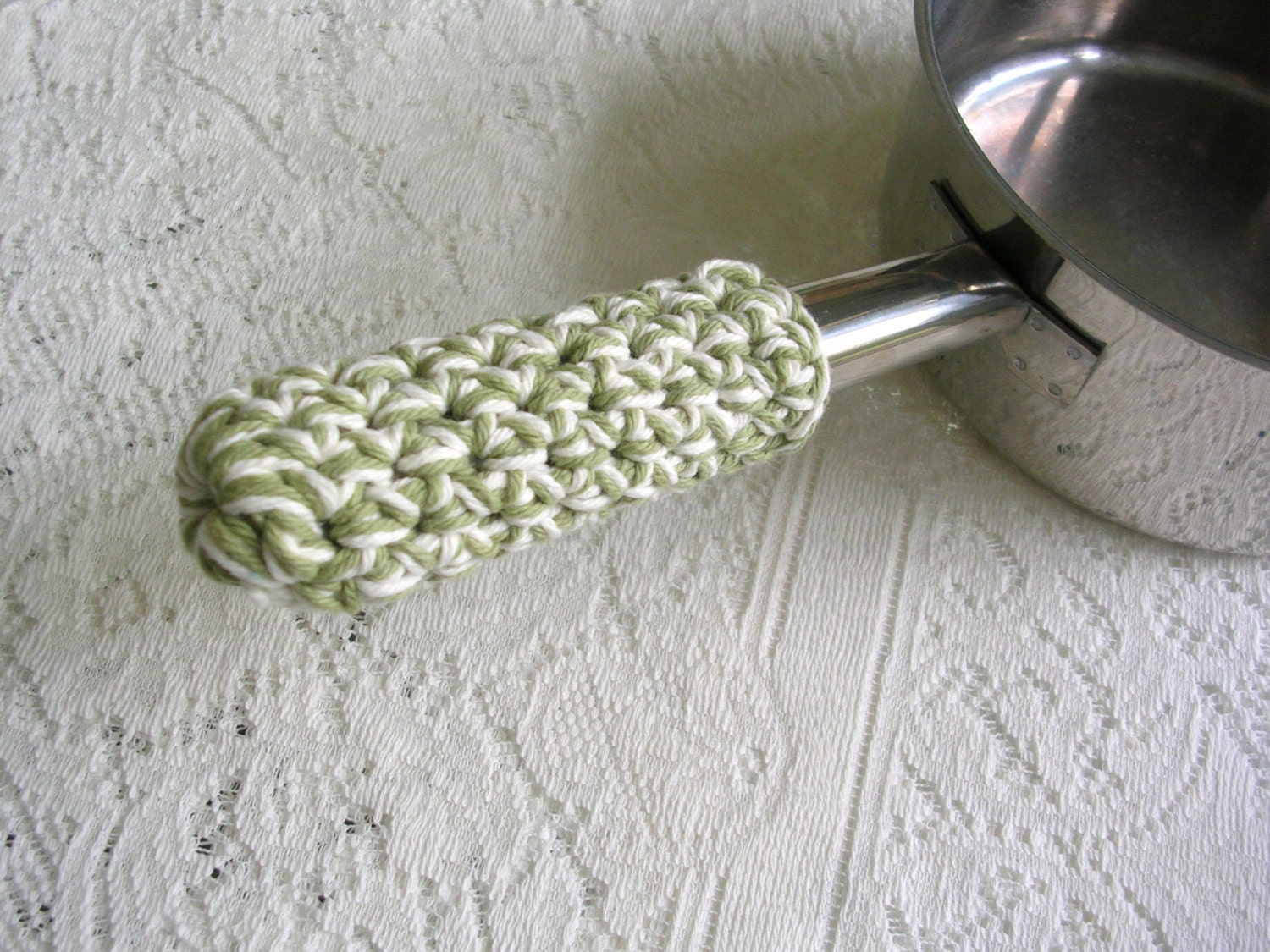 Handle Potholder Crochet Skillet or Pot Handle Cover