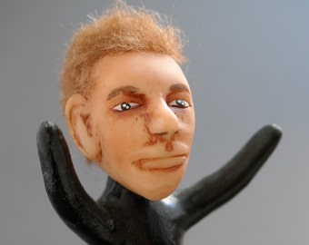 OOAK Handmade Artwork Sculpture - Little Wild Man Figurine