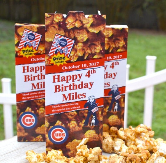 15 Personalized Cracker Jack Boxes Baseball Birthday Party Favors