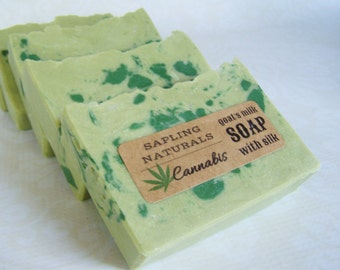 Cannabis Soap - goat's milk soap with hemp oil