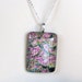 Dichroic Pendant necklace ON SALE! lovely multi colored dichroic glass necklace