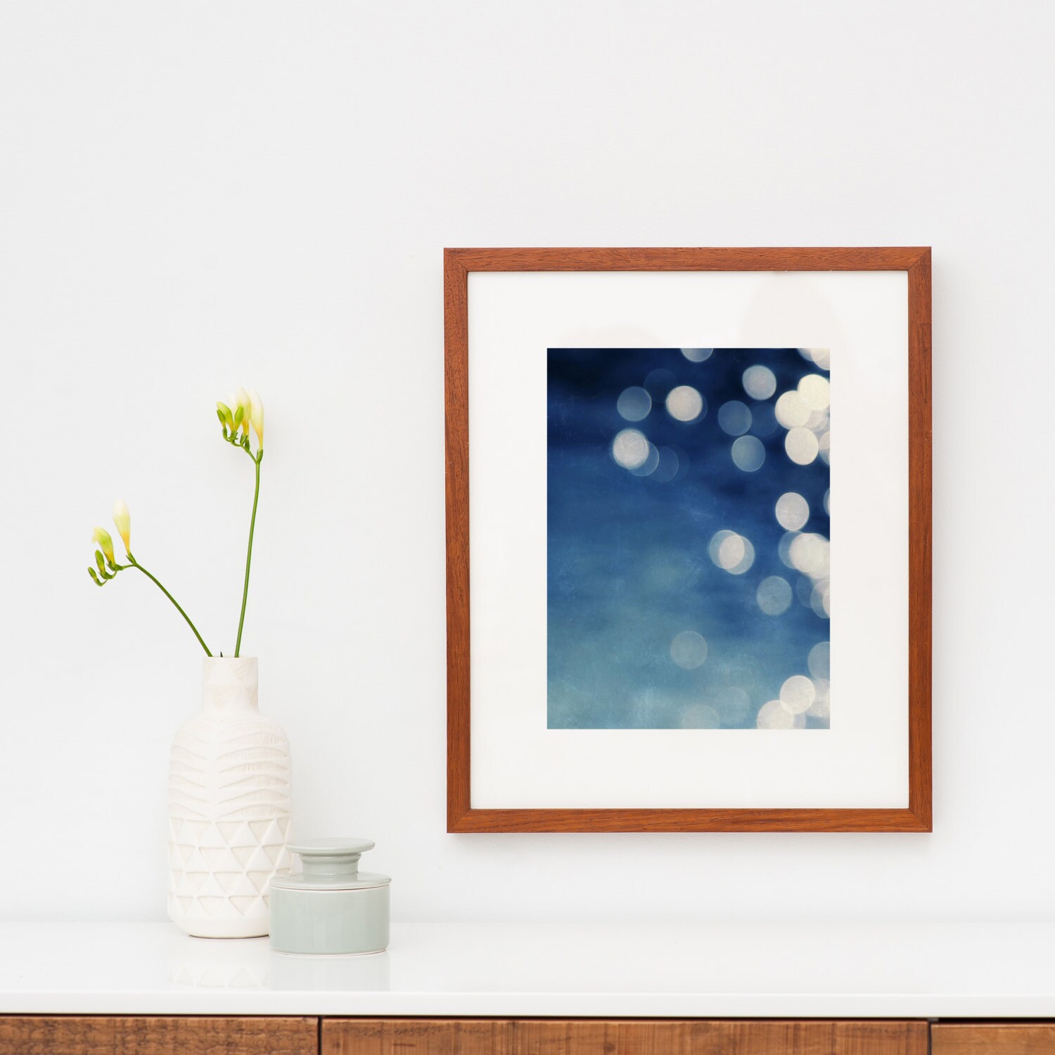 framed abstract art indigo blue art print framed wall art