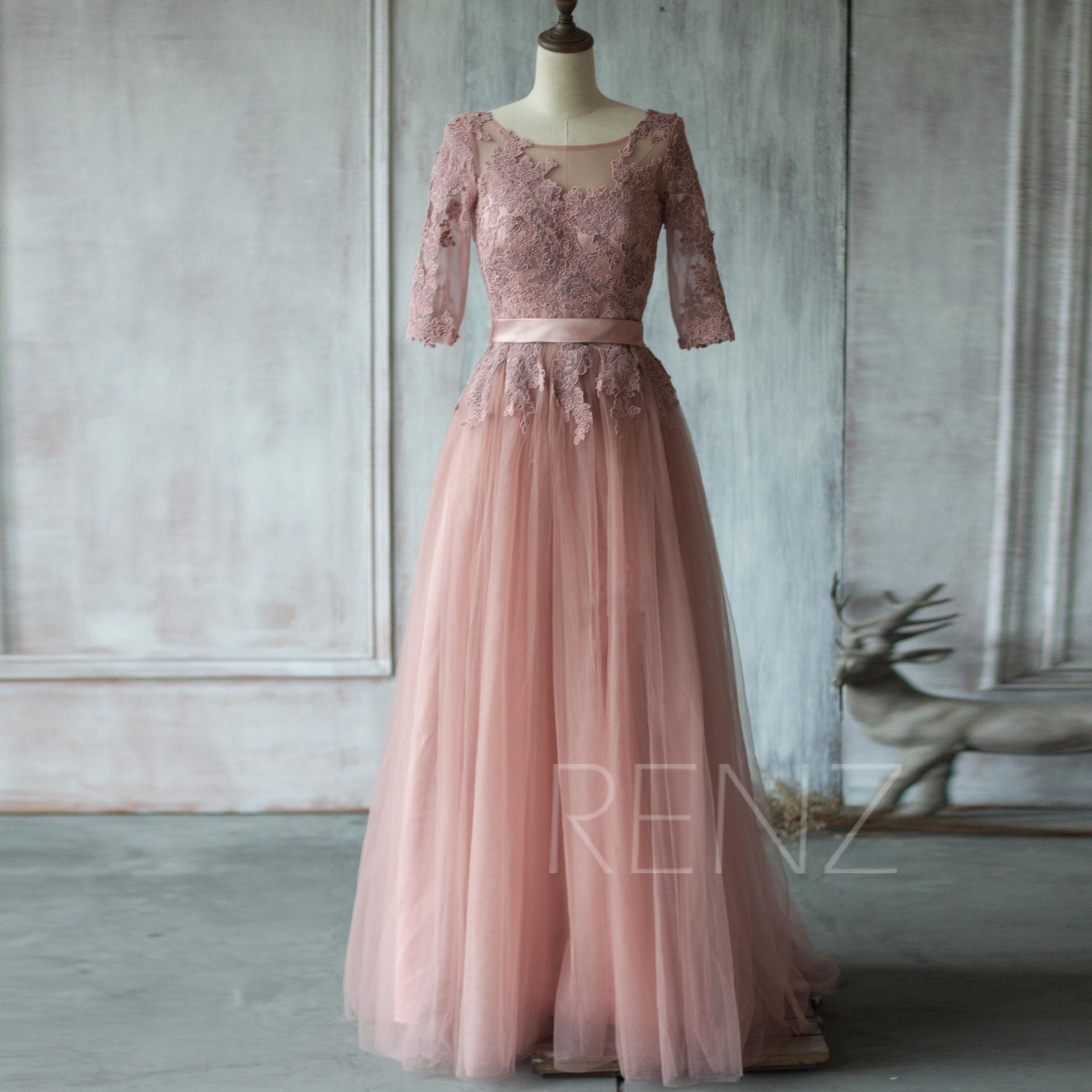 Dusty Rose Bridesmaid Dresses 8