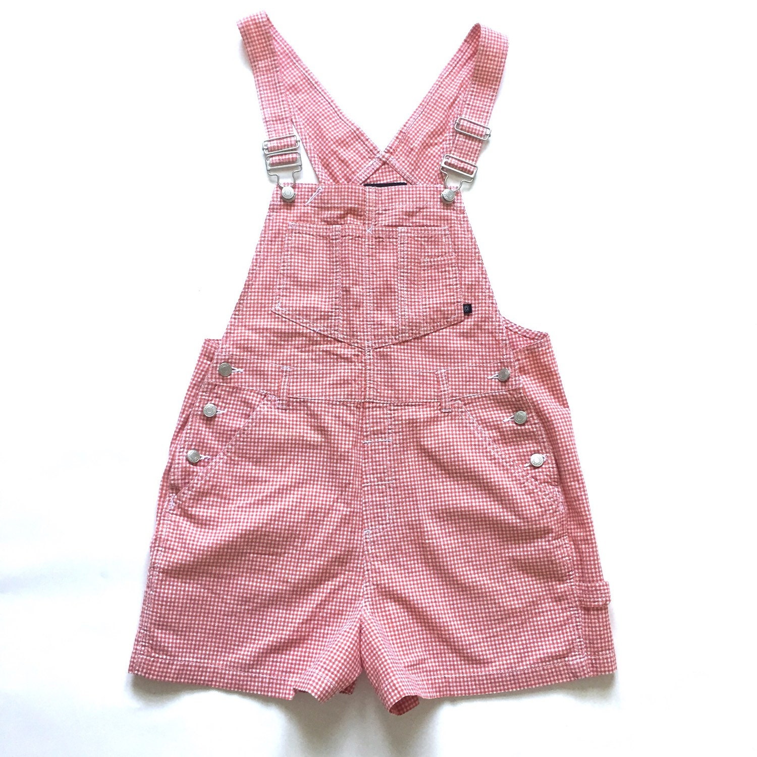 gingham overalls